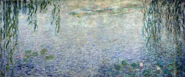 Seerosen: Morgen mit Trauerweiden (Detail)